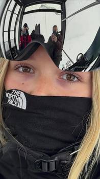 女儿落落大方！贝克汉姆带着女儿小七在瑞士滑雪